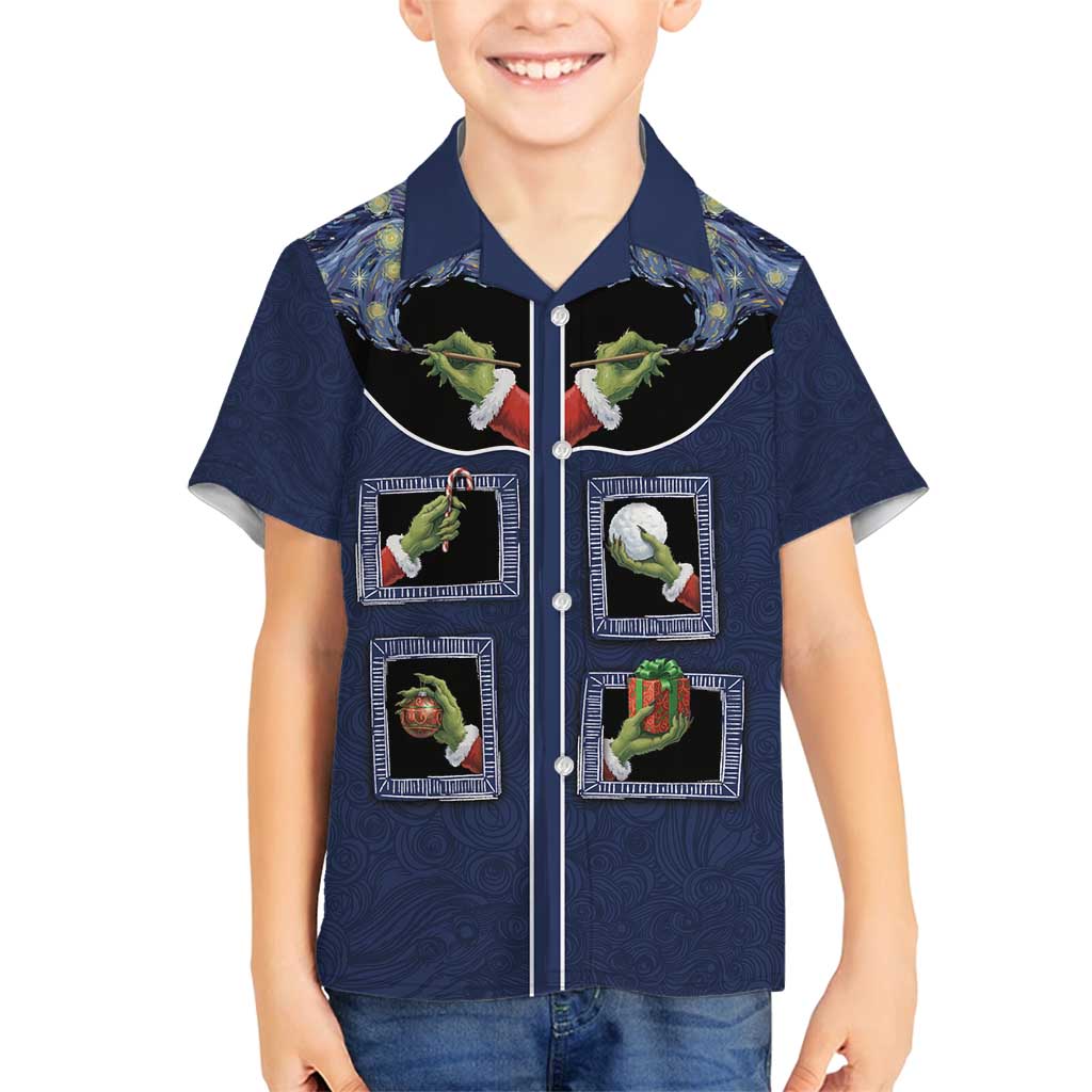 Western Yoke Family Matching Puletasi and Hawaiian Shirt Grinch Art Parody Christmas - Wonder Print Shop