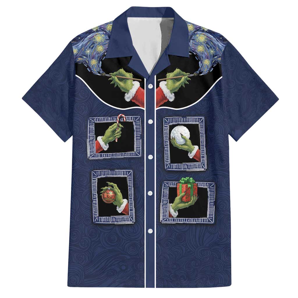 Western Yoke Hawaiian Shirt Grinch Art Parody Christmas - Wonder Print Shop