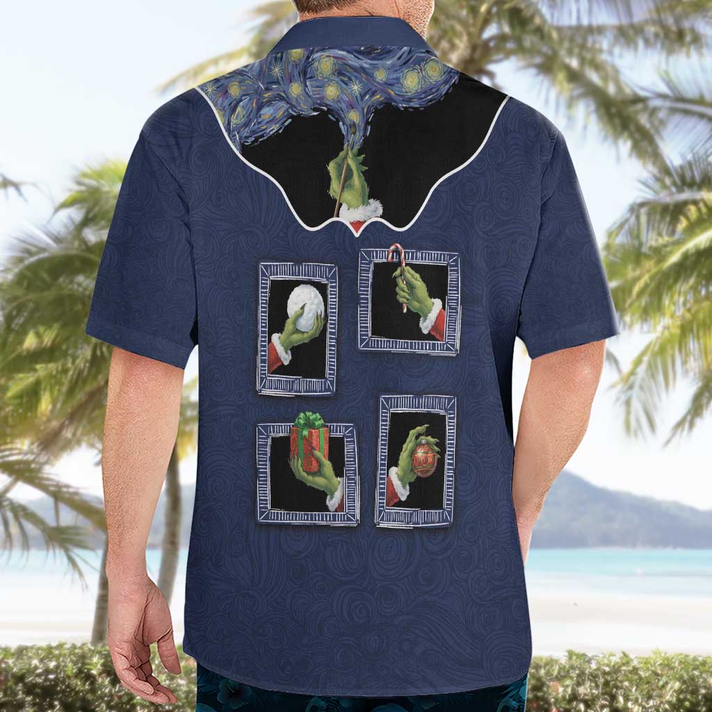 Western Yoke Hawaiian Shirt Grinch Art Parody Christmas - Wonder Print Shop