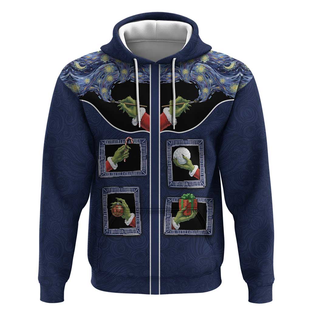 Western Yoke Hoodie Grinch Art Parody Christmas - Wonder Print Shop