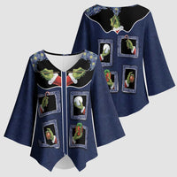 Western Yoke Kimono Sleeve Blouse Grinch Art Parody Christmas - Wonder Print Shop