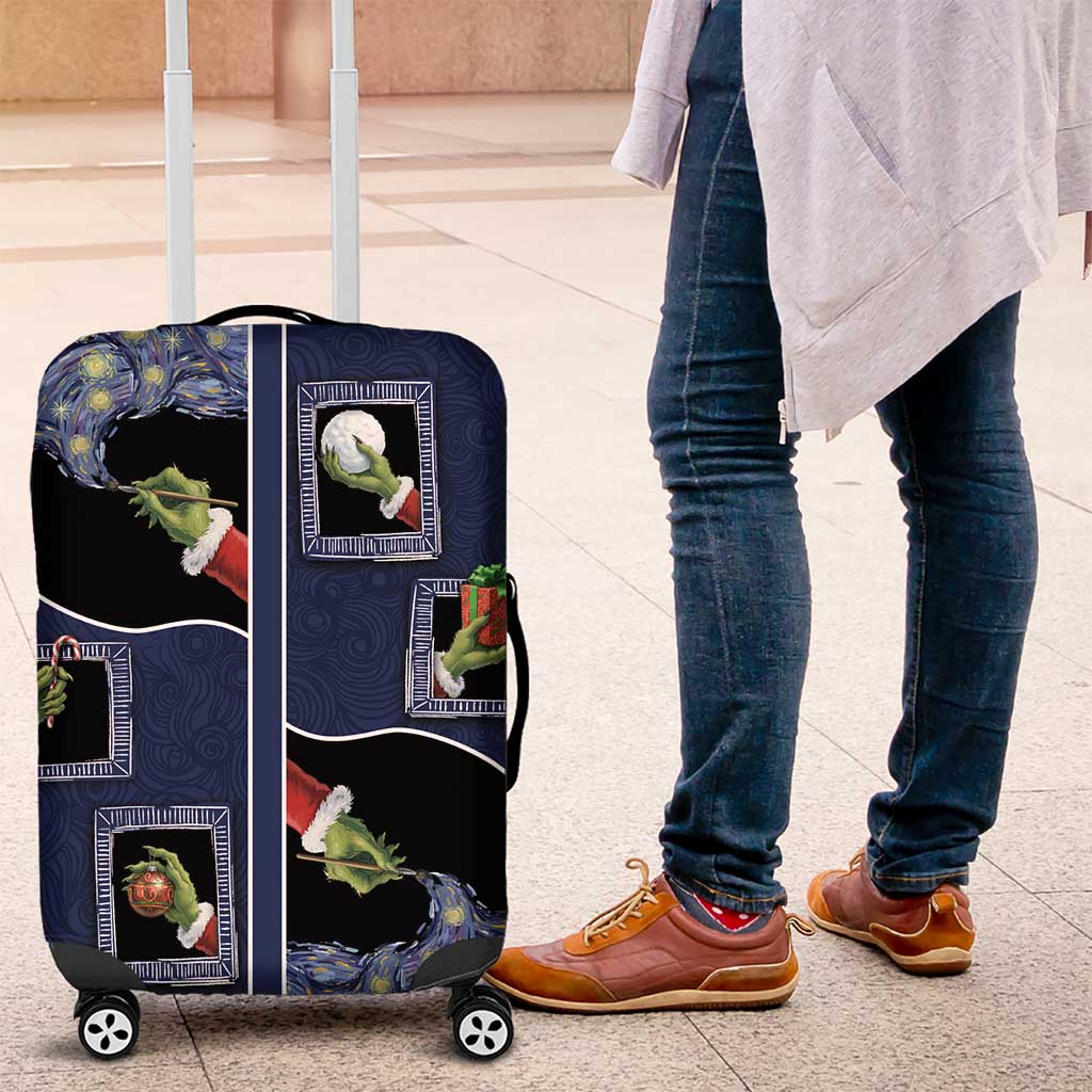 Western Yoke Luggage Cover Grinch Art Parody Christmas - Wonder Print Shop