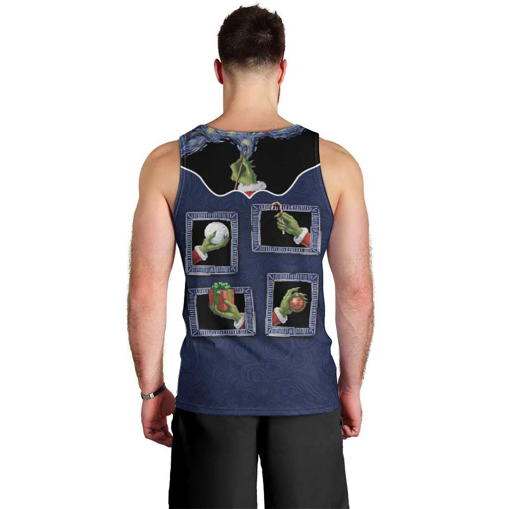 Western Yoke Men Tank Top Grinch Art Parody Christmas - Wonder Print Shop