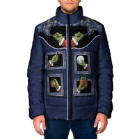 Western Yoke Padded Jacket Grinch Art Parody Christmas - Wonder Print Shop
