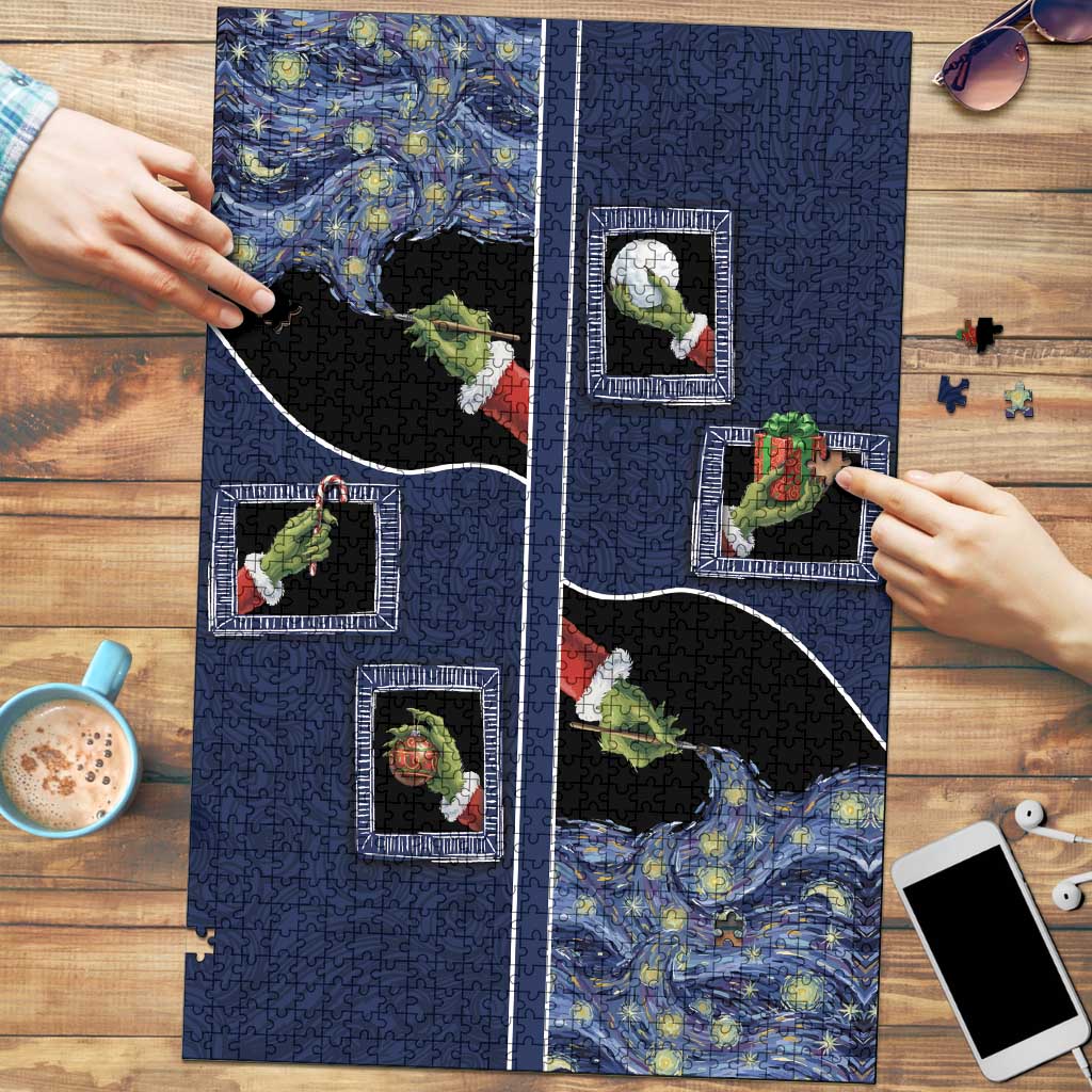 Western Yoke Puzzle Grinch Art Parody Christmas - Wonder Print Shop