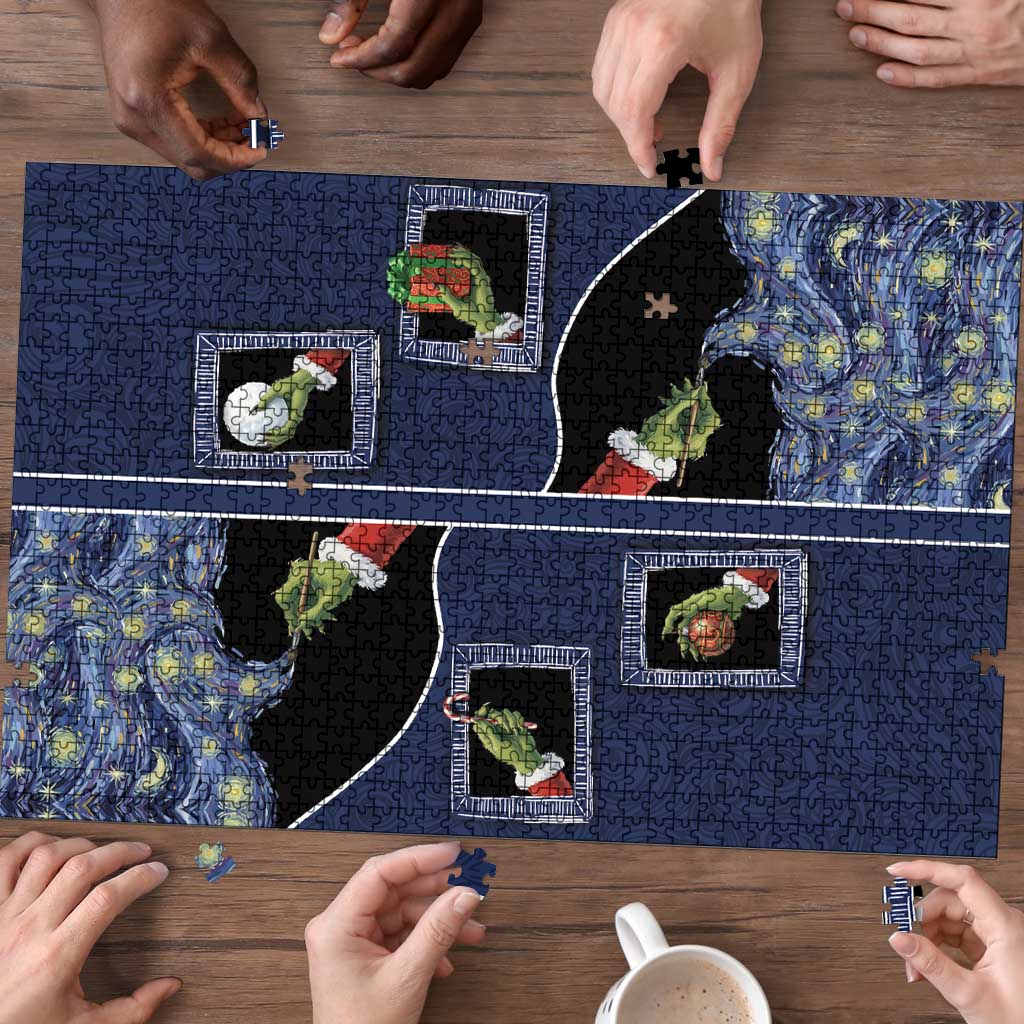 Western Yoke Puzzle Grinch Art Parody Christmas - Wonder Print Shop