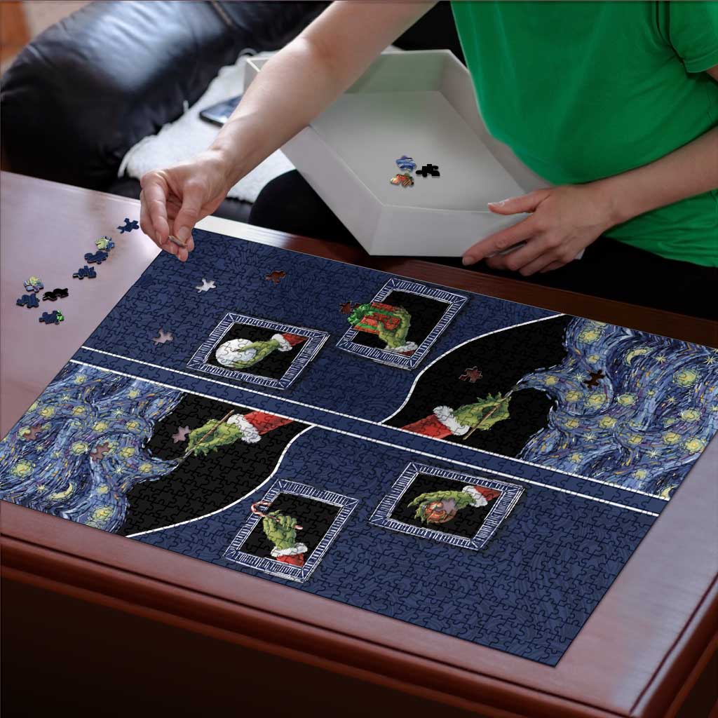 Western Yoke Puzzle Grinch Art Parody Christmas - Wonder Print Shop