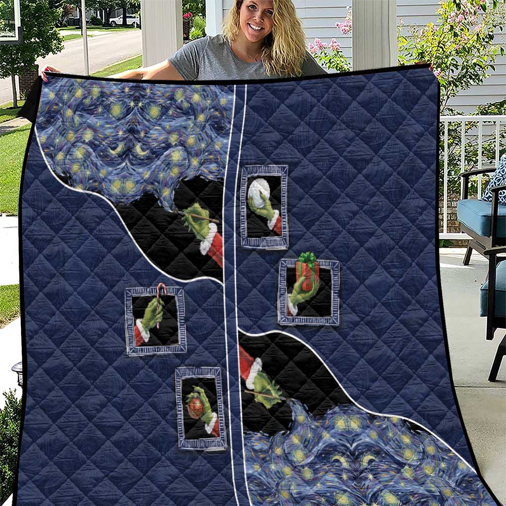 Western Yoke Quilt Grinch Art Parody Christmas - Wonder Print Shop