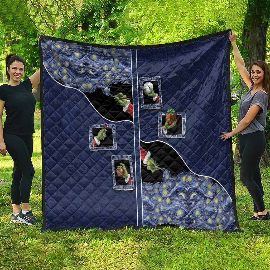 Western Yoke Quilt Grinch Art Parody Christmas - Wonder Print Shop