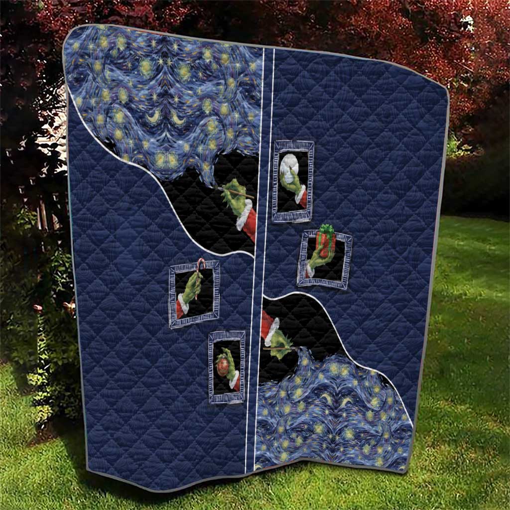 Western Yoke Quilt Grinch Art Parody Christmas - Wonder Print Shop