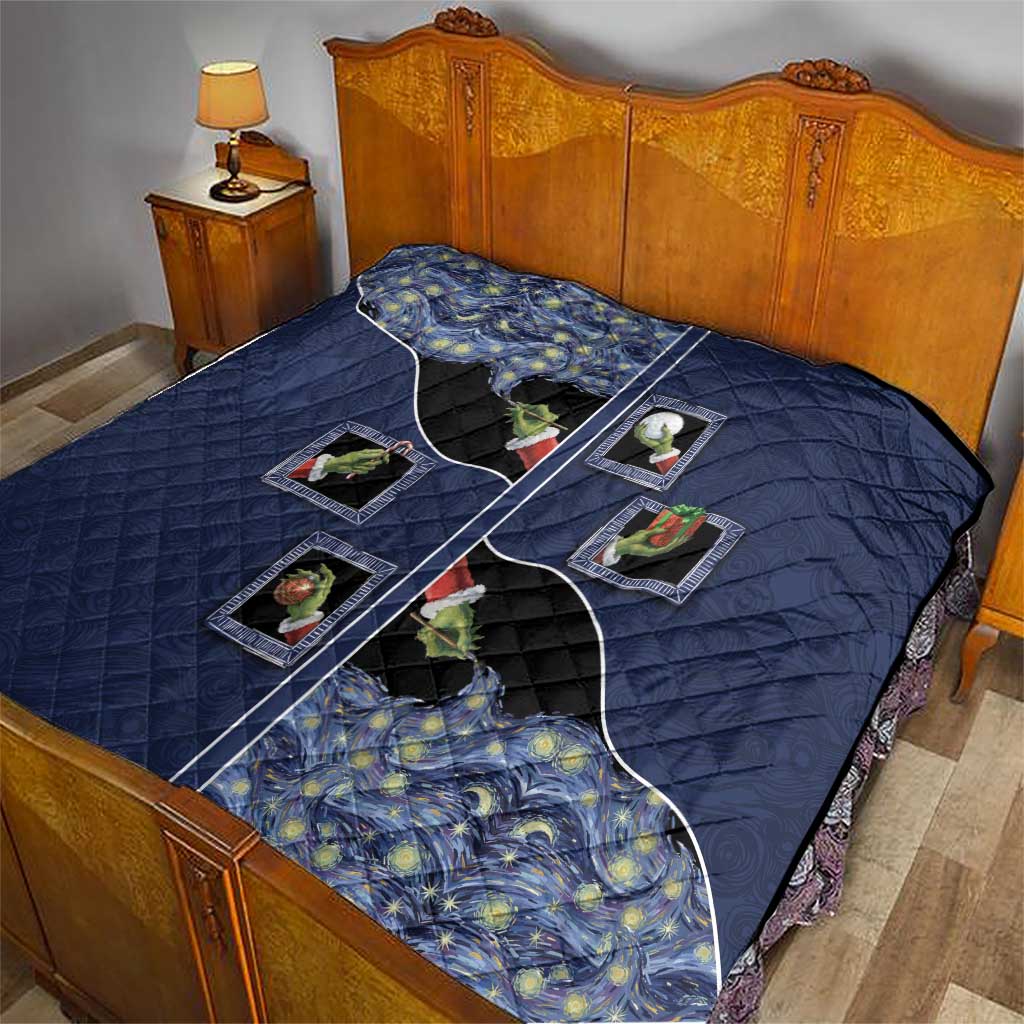 Western Yoke Quilt Grinch Art Parody Christmas - Wonder Print Shop