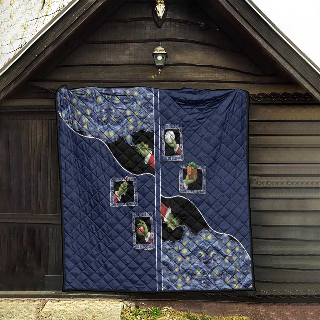 Western Yoke Quilt Grinch Art Parody Christmas - Wonder Print Shop