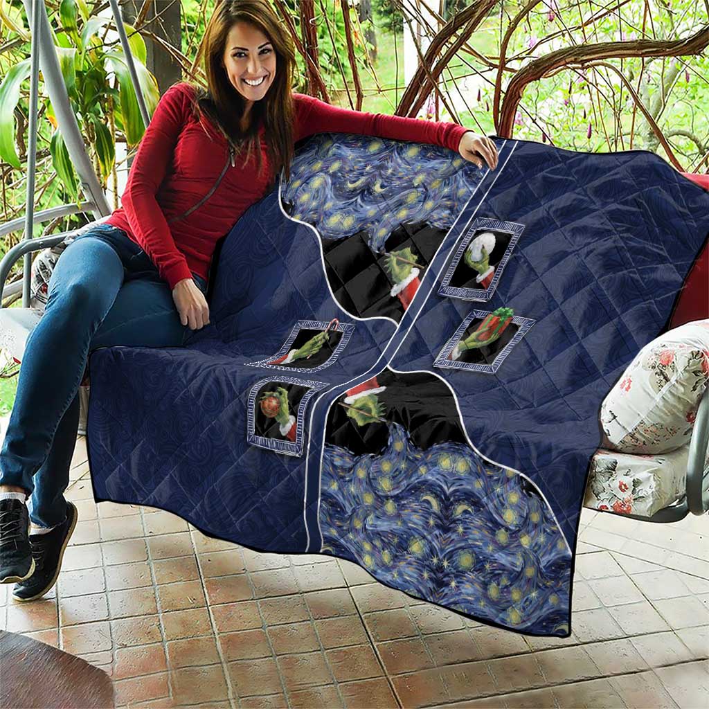 Western Yoke Quilt Grinch Art Parody Christmas - Wonder Print Shop