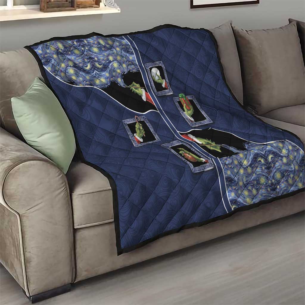 Western Yoke Quilt Grinch Art Parody Christmas - Wonder Print Shop