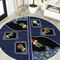 Western Yoke Round Carpet Grinch Art Parody Christmas - Wonder Print Shop