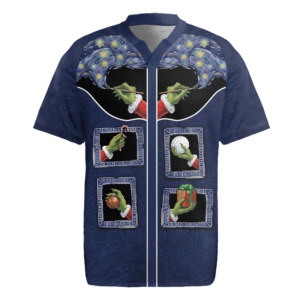 Western Yoke Rugby Jersey Grinch Art Parody Christmas - Wonder Print Shop