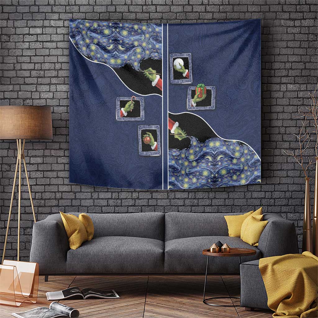 Western Yoke Tapestry Grinch Art Parody Christmas - Wonder Print Shop