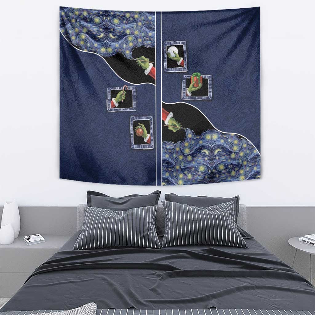 Western Yoke Tapestry Grinch Art Parody Christmas - Wonder Print Shop