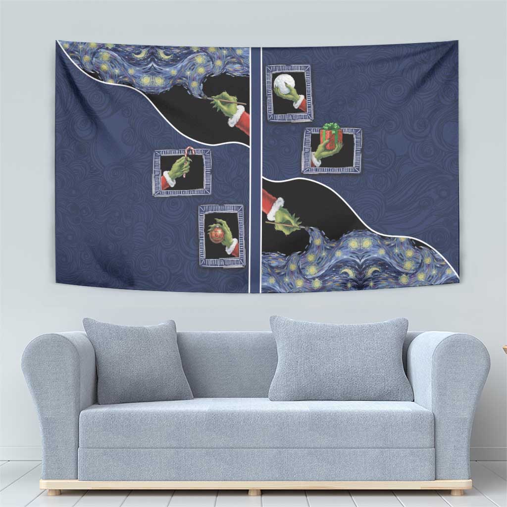 Western Yoke Tapestry Grinch Art Parody Christmas - Wonder Print Shop