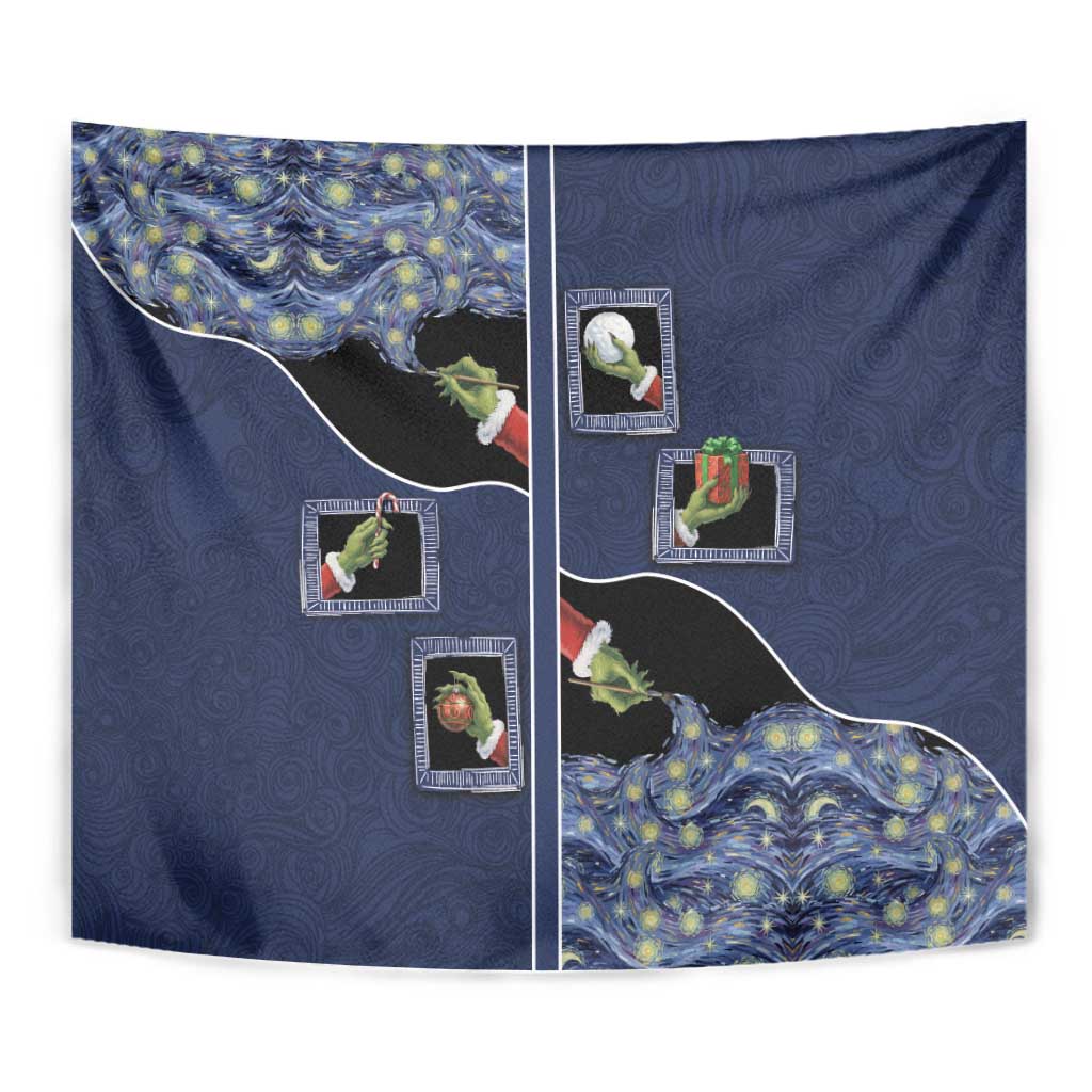 Western Yoke Tapestry Grinch Art Parody Christmas - Wonder Print Shop