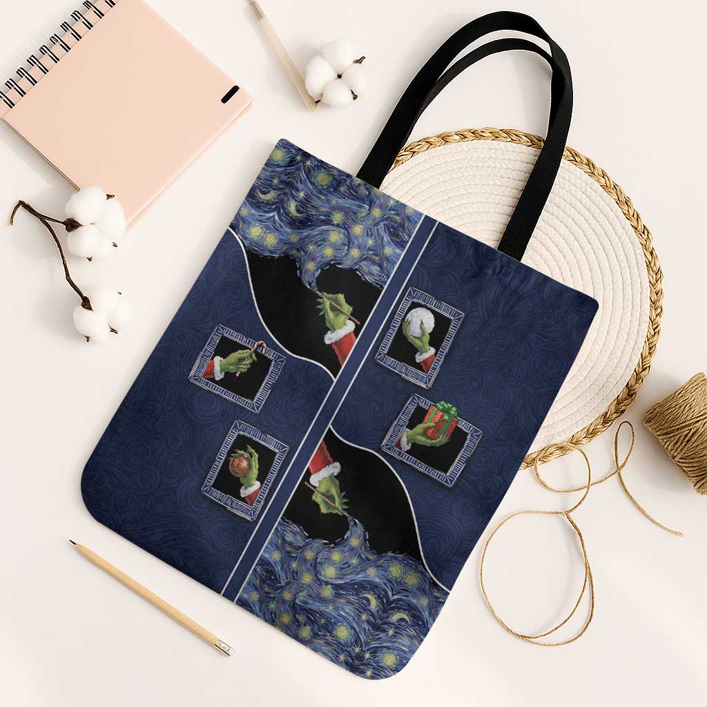 Western Yoke Tote Bag Grinch Art Parody Christmas - Wonder Print Shop