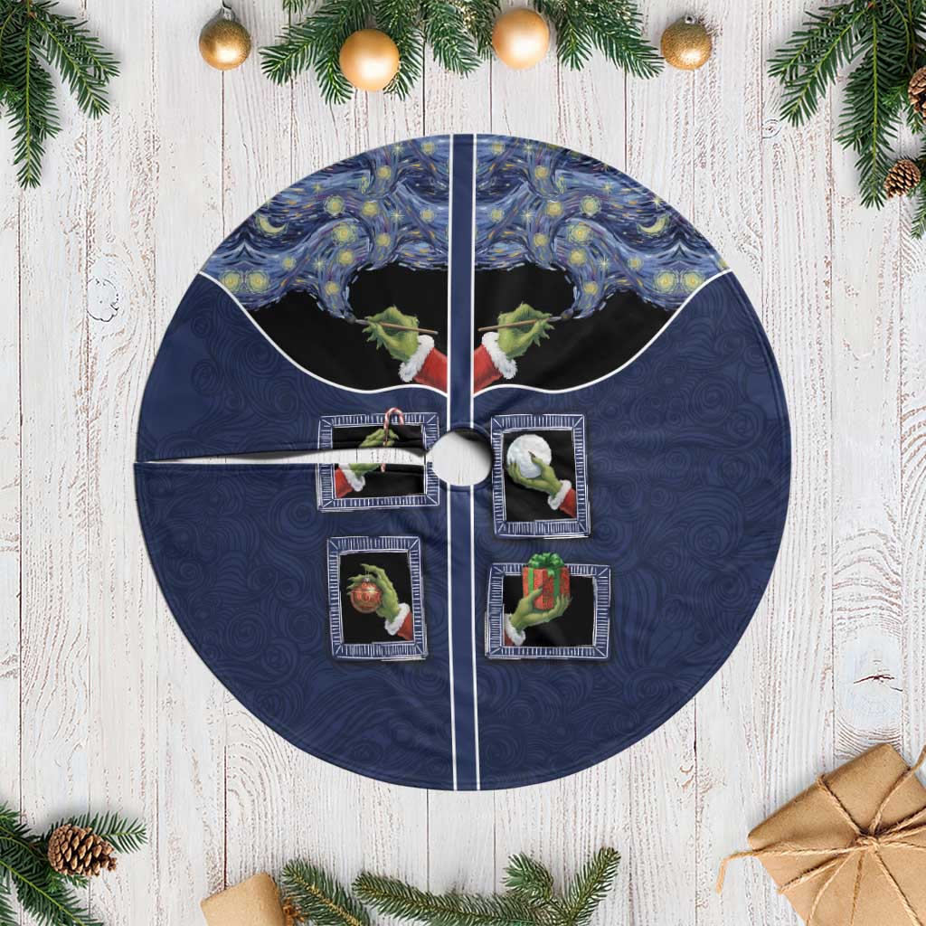 Western Yoke Tree Skirt Grinch Art Parody Christmas - Wonder Print Shop