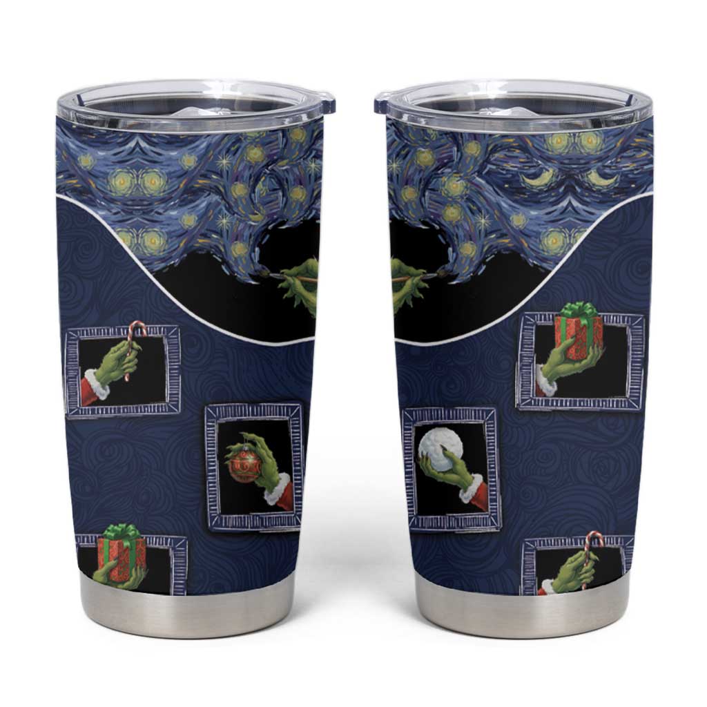 Western Yoke Tumbler Cup Grinch Art Parody Christmas - Wonder Print Shop