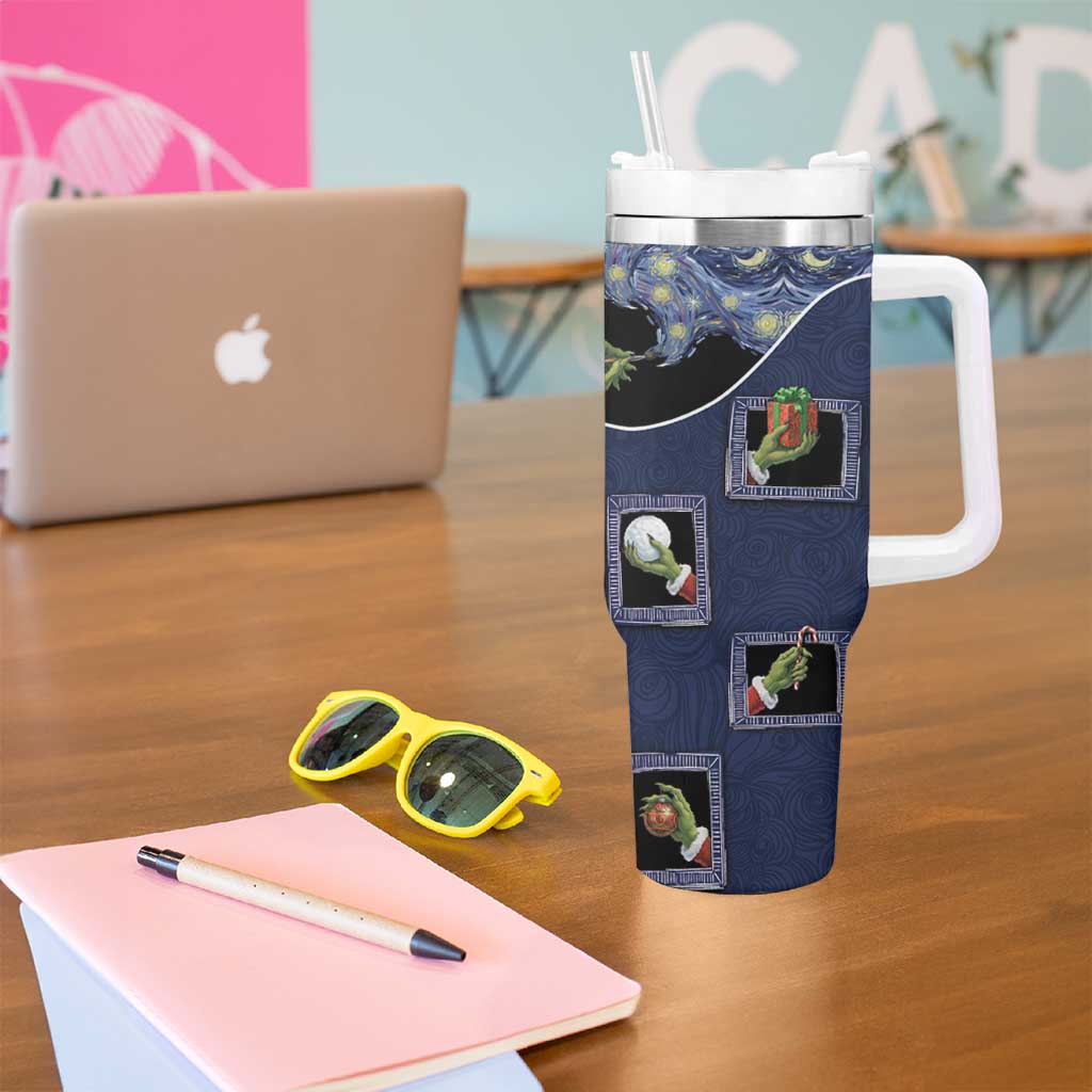 Western Yoke Tumbler With Handle Grinch Art Parody Christmas - Wonder Print Shop