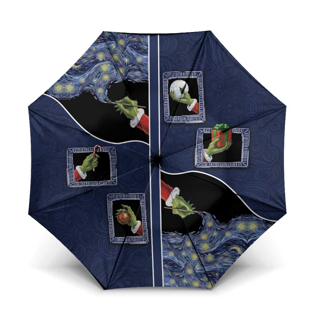 Western Yoke Umbrella Grinch Art Parody Christmas - Wonder Print Shop