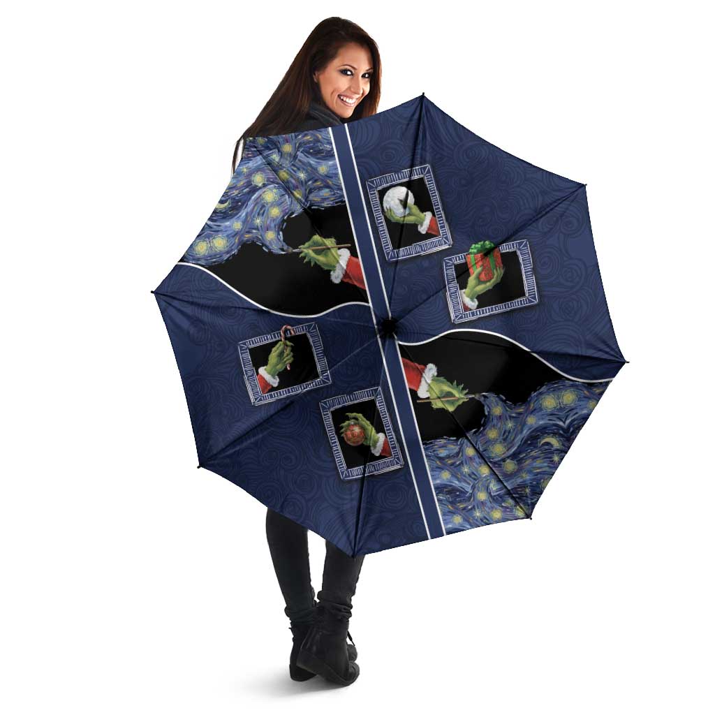 Western Yoke Umbrella Grinch Art Parody Christmas - Wonder Print Shop