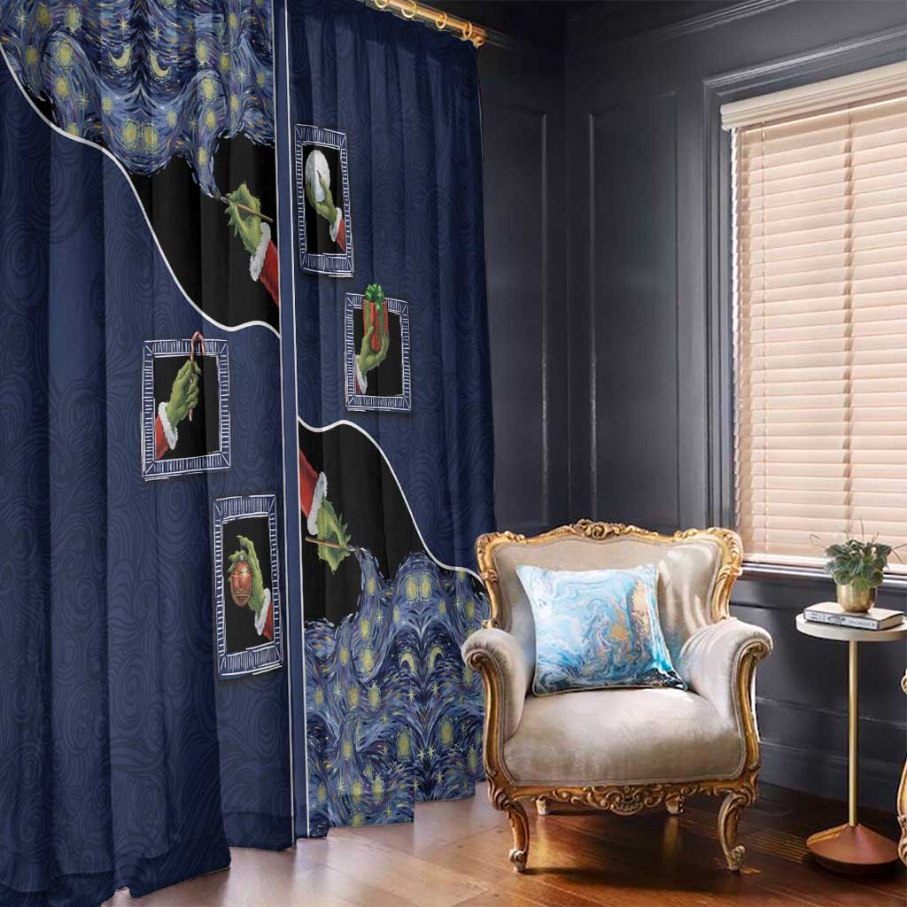 Western Yoke Window Curtain Grinch Art Parody Christmas - Wonder Print Shop