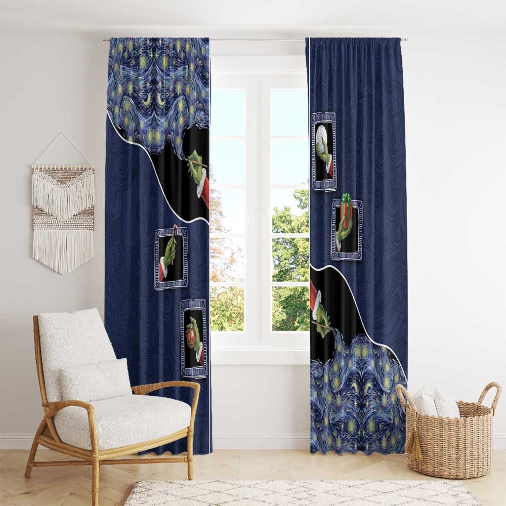 Western Yoke Window Curtain Grinch Art Parody Christmas - Wonder Print Shop
