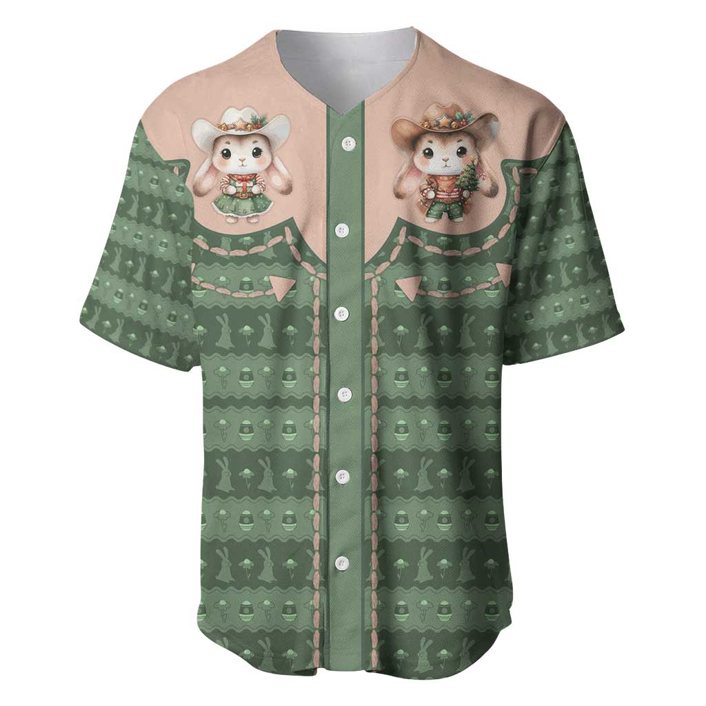 Western Yoke Baseball Jersey Rabbit Howdy Christmas - Wonder Print Shop