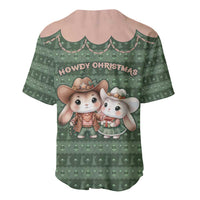 Western Yoke Baseball Jersey Rabbit Howdy Christmas - Wonder Print Shop