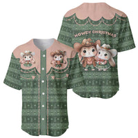 Western Yoke Baseball Jersey Rabbit Howdy Christmas - Wonder Print Shop