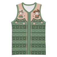 Western Yoke Basketball Jersey Rabbit Howdy Christmas - Wonder Print Shop