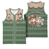 Western Yoke Basketball Jersey Rabbit Howdy Christmas - Wonder Print Shop