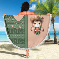 Western Yoke Beach Blanket Rabbit Howdy Christmas - Wonder Print Shop