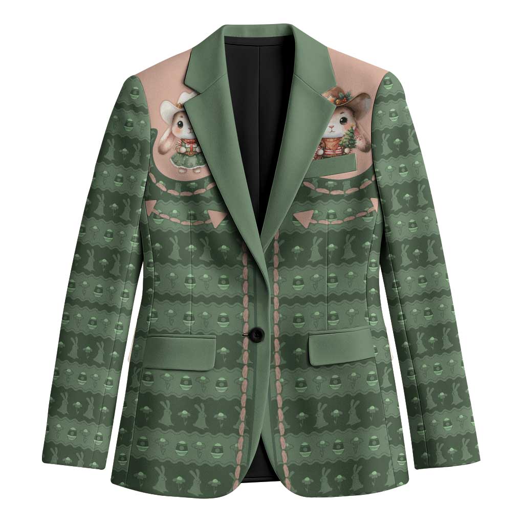 Western Yoke Blazer Rabbit Howdy Christmas - Wonder Print Shop