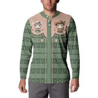 Western Yoke Button Sweatshirt Rabbit Howdy Christmas - Wonder Print Shop