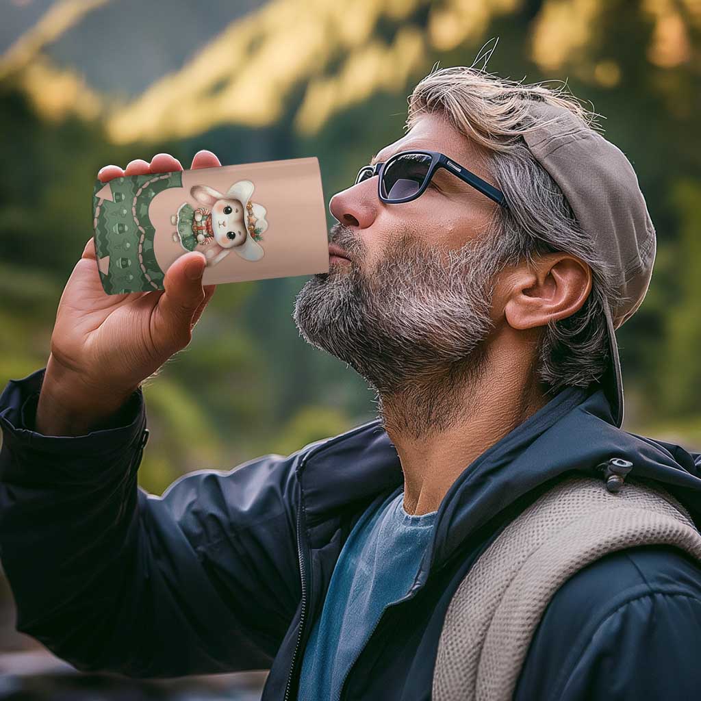 Western Yoke 4 in 1 Can Cooler Tumbler Rabbit Howdy Christmas - Wonder Print Shop