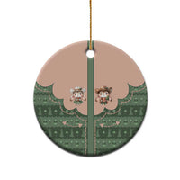 Western Yoke Ceramic Ornament Rabbit Howdy Christmas - Wonder Print Shop