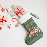 Western Yoke Christmas Stocking Rabbit Howdy Christmas - Wonder Print Shop
