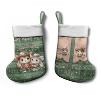 Western Yoke Christmas Stocking Rabbit Howdy Christmas - Wonder Print Shop