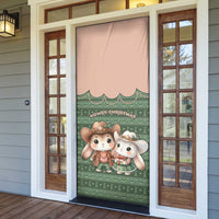 Western Yoke Door Cover Rabbit Howdy Christmas - Wonder Print Shop