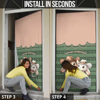 Western Yoke Door Cover Rabbit Howdy Christmas - Wonder Print Shop