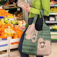 Western Yoke Grocery Bag Rabbit Howdy Christmas - Wonder Print Shop