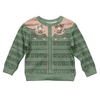 Western Yoke Kid Ugly Christmas Sweater Rabbit Howdy Christmas - Wonder Print Shop