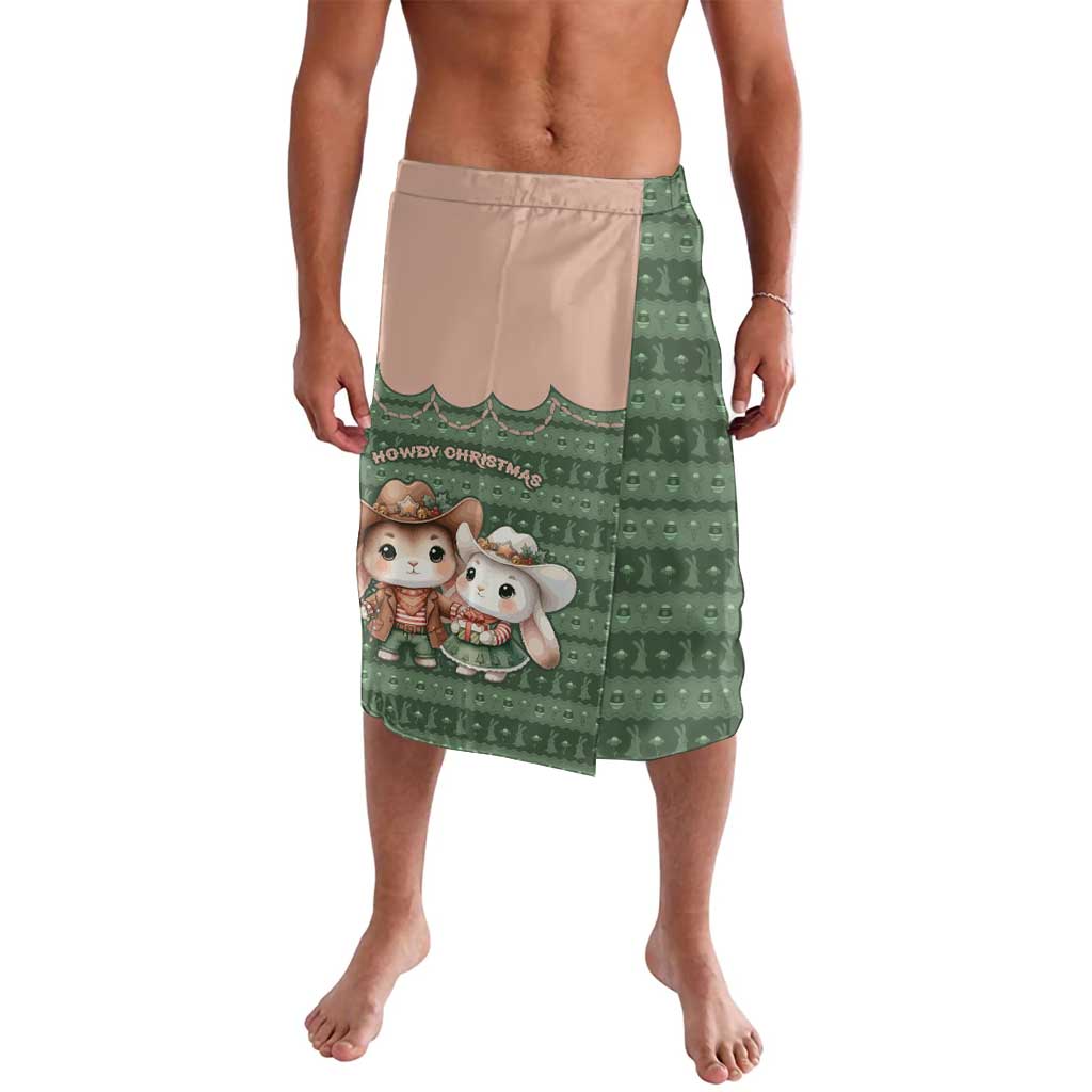 Western Yoke Lavalava Rabbit Howdy Christmas - Wonder Print Shop