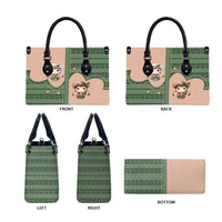 Western Yoke Leather Bag Rabbit Howdy Christmas - Wonder Print Shop